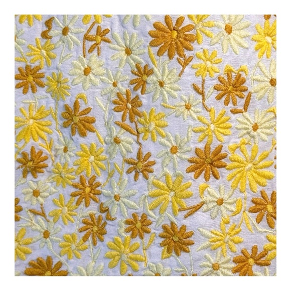 & Other Stories Embroidered Floral Linen & Cotton Crop Top - Picture 7 of 10